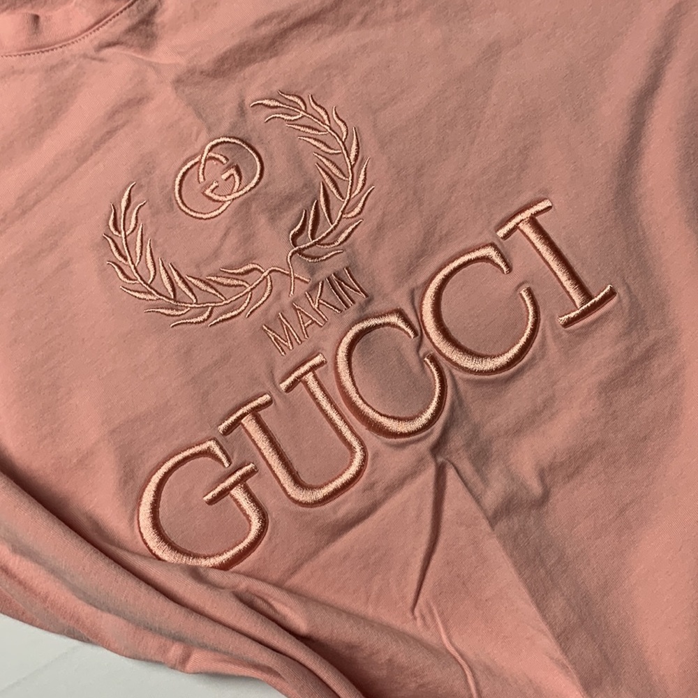 Makin Gucci T-shirt Pink Size Medium - Picture 5 of 5